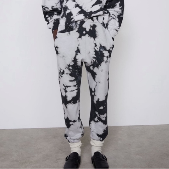 Zara Splatter Joggers Size L - Picture 5 of 12